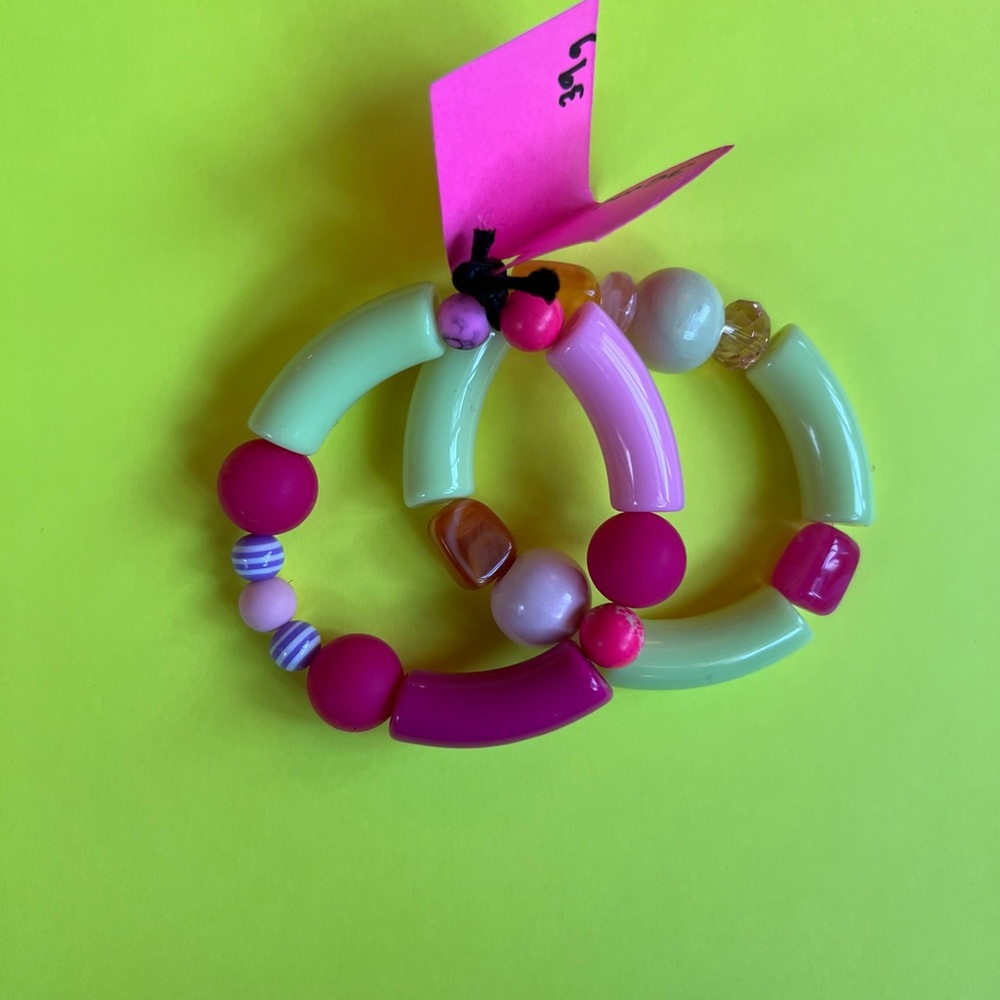 Colorful Kids Beaded Bracelet Set